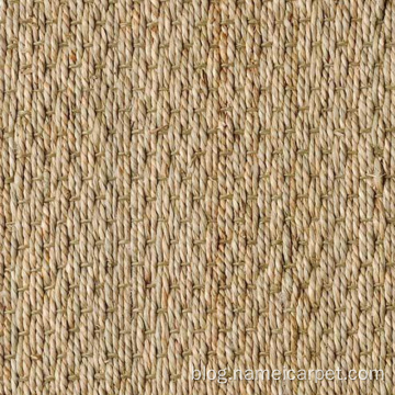 Natural fiber seagrass straw carpet roll